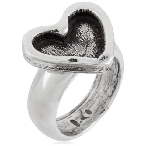 Anello ""cuore"" Placcato In Argento Sterling 925 - Foto 1