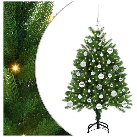 Albero di Natale con 150 LED con supporto Verde 120 cm PE - Foto 1