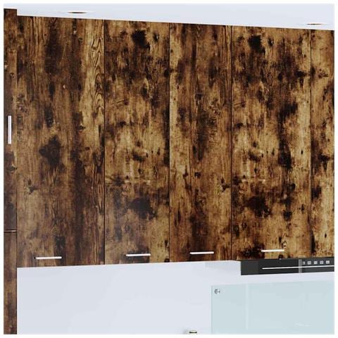 Armadio pensile con porta Riga Rovere fumé 60 x 31 x 100 cm - Foto 2