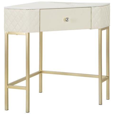 Tavolo Consolle Vkh608-bianco-legno-84,5x60x77 Cm - Foto 1