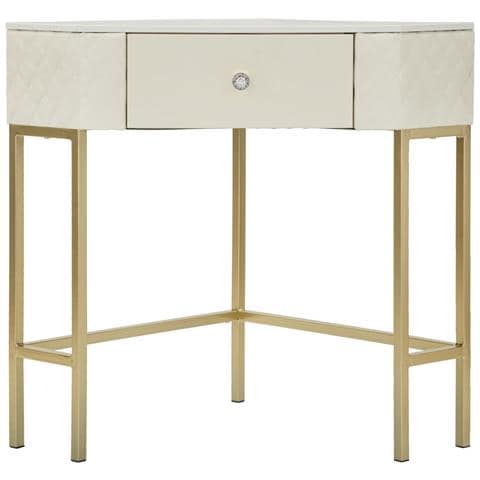 Tavolo Consolle Vkh608-bianco-legno-84,5x60x77 Cm - Foto 2
