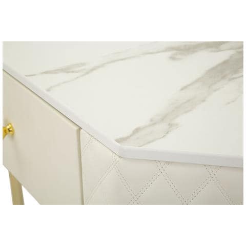 Tavolo Consolle Vkh608-bianco-legno-84,5x60x77 Cm - Foto 8