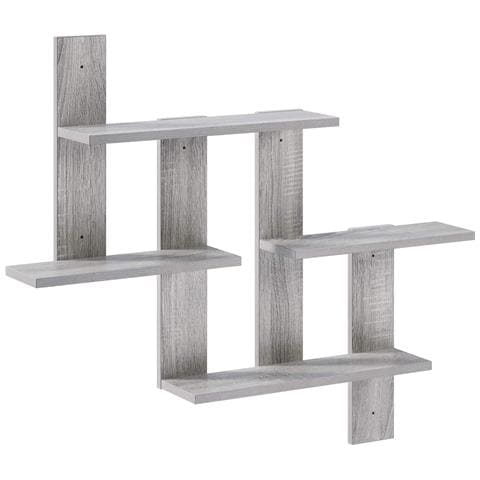 Scaffale da parete Sonoma grigio 85 x 13,5 x 73,5 cm - Foto 1