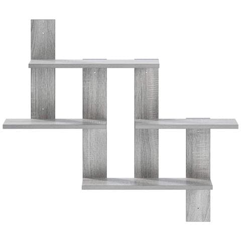 Scaffale da parete Sonoma grigio 85 x 13,5 x 73,5 cm - Foto 2