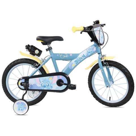 Stitch Boy 16'', Adatta A Bambini Tra I 5 E I 7 Anni, Per Altezza Tra 105 E 135 Cm, Con Borraccia E Scudo Frontale - Foto 1