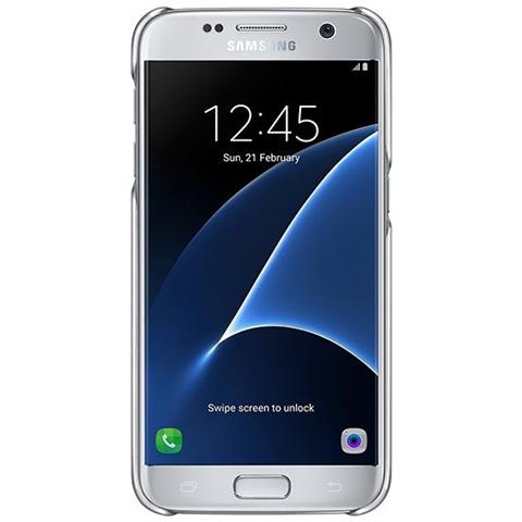 Clear Cover Originale per Galaxy S7 - Silver - Foto 2