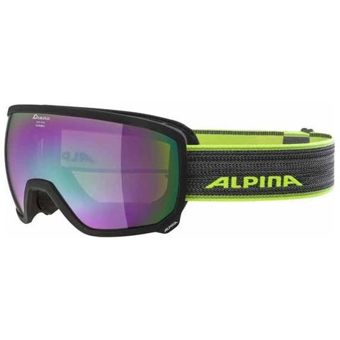 Maschera Alpina Scarabeo Mm Sph Protezioni Black / Orange Mm Emerald Sph / cat3 - Foto 1
