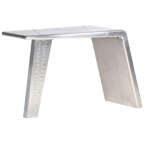 Scrivania Aviator Argento 112x50x76 Cm Metallo - Foto 2