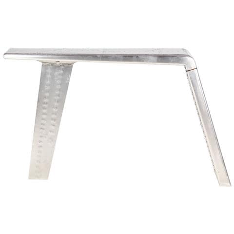 Scrivania Aviator Argento 112x50x76 Cm Metallo - Foto 10