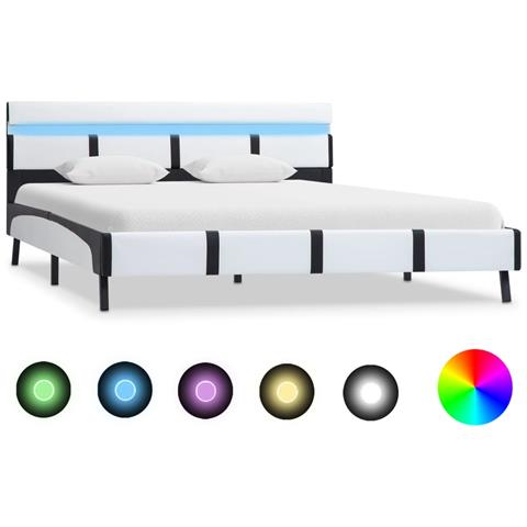 Giroletto con LED Bianco in Similpelle 120x200 cm - Foto 1