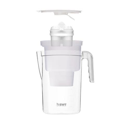 815485-A Filtraggio acqua Caraffa filtrante 2,6 L Trasparente, Bianco - Foto 1