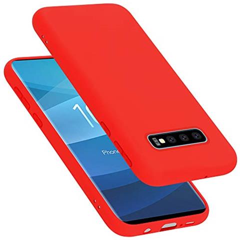 Custodia Compatibile Con Samsung Galaxy S10 Plus In Liquid Rosso - Coperchio Protettivo In Silicone Tpu Flessibile - Foto 1