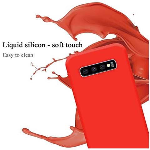 Custodia Compatibile Con Samsung Galaxy S10 Plus In Liquid Rosso - Coperchio Protettivo In Silicone Tpu Flessibile - Foto 2