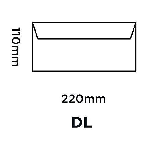 Premio Puro Dl 110 X 220 Mm 120 G Recycled Peel Seal Wallet Buste (rp81255) Super White Wove - Confezione Da 50 - Foto 2