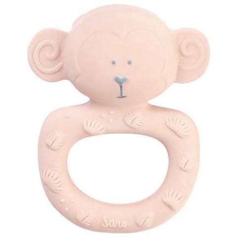 Anello Per Dentizione Jungle Party In Gomma Rosa - Foto 1