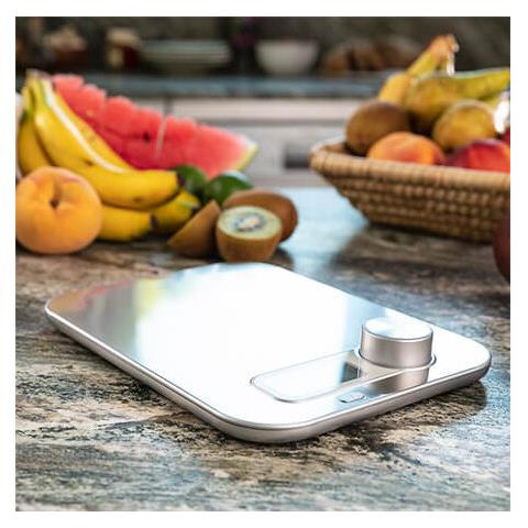 Bilancia Da Cucina 04143 Superficie Piana Rettangola Elettronica Grigio - Foto 2