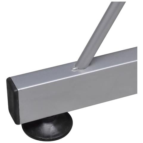 Scrivania Computer Angolare Nera 132x112x99cm Legno Multistrato - Foto 6