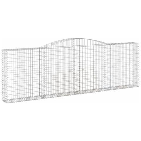 Cesto Gabbione Ad Arco 400x30x120/140 Cm Ferro Zincato - Foto 1