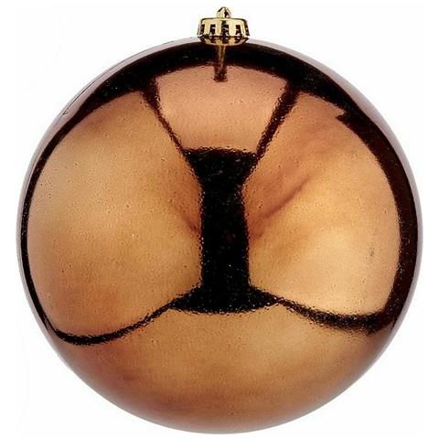 Palla Di Natale Marrone Plastica 20 X 20 X 20 Cm (12 Unità) - Foto 2