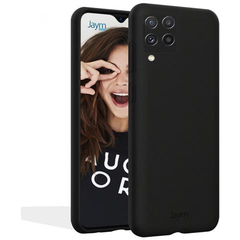 Cover Per Samsung Galaxy A22 4g Premium Silicone Microfibra, Nero - Foto 1