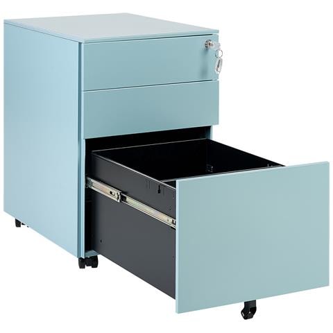 Armadietto Da Ufficio Cami Metallo Azzurro - Foto 2