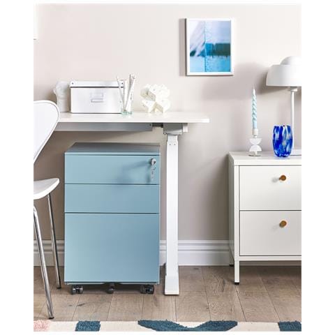 Armadietto Da Ufficio Cami Metallo Azzurro - Foto 8