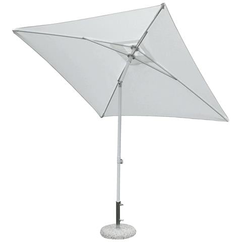 Ombrellone Da Giardino 2x2 Mt Con Palo Pieghevole In Alluminio Tenerife - White - Foto 1