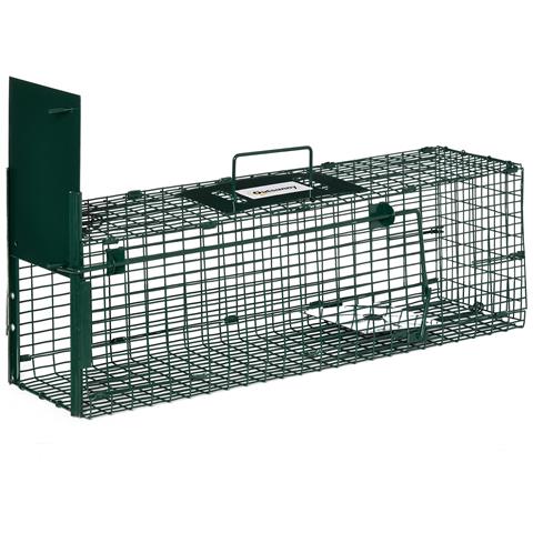 Gabbia Trappola Per Ratti, Topi E Nutrie Con Porta Singola, 60x18x20cm, Verde - Foto 1
