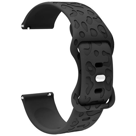 Cinturino In Silicone Da 18 Mm Per Garmin Forerunner 265s, Fossil Gen6, Huawei Honor Black - Foto 2