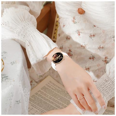 Smartwatch Con Monitoraggio Della Frequenza Cardiaca, Della Pressione Sanguigna E Dell'ossigeno Nel Sangue White - Foto 7