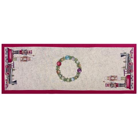 Tovaglia Natale Centrino Runner Centrotavola Natalizio Gobelin Soldatino 1324 45x140 Soldatino - Foto 1