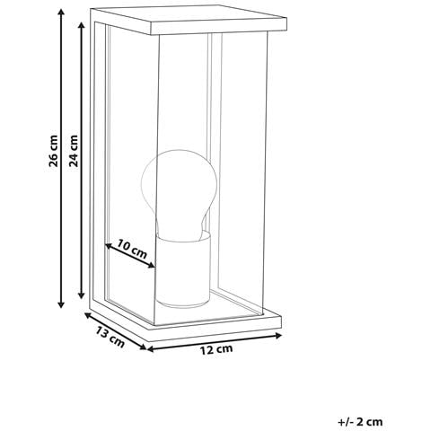 Applique A Per Esterni Wakal Nero - Foto 6