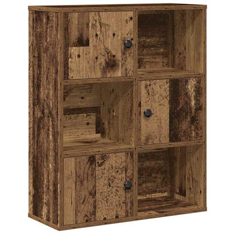 Libreria Legno Vecchio 60x24x76,5 Cm In Legno Multistrato - Foto 2