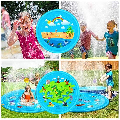 Splash Pad. Giocattolo Gonfiabile Con Sprinkler D'acqua Per Giocare. 170 Cm. - Foto 3