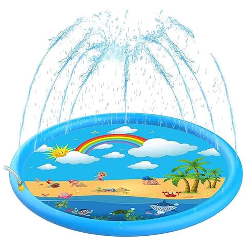 Splash Pad. Giocattolo Gonfiabile Con Sprinkler D'acqua Per Giocare. 170 Cm. - Foto 1