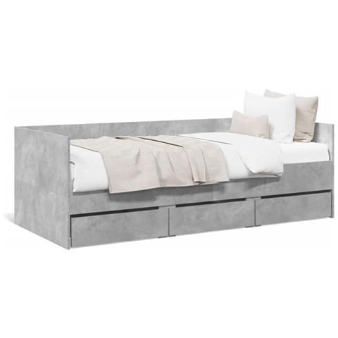 Divano Letto Con Cassetti Senza Materasso 100x200 Cm - Foto 1