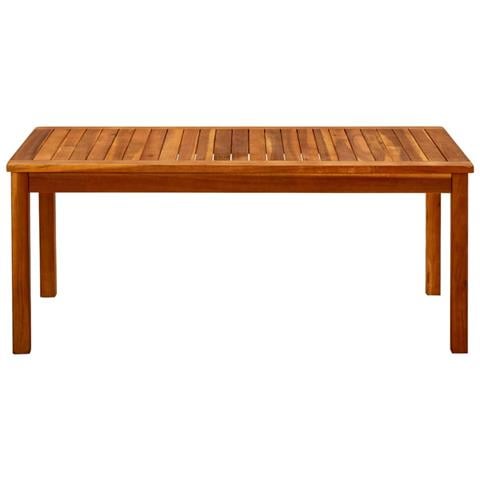 Tavolino Da Giardino 110x60x45 Cm In Legno Massello Di Acacia - Foto 1