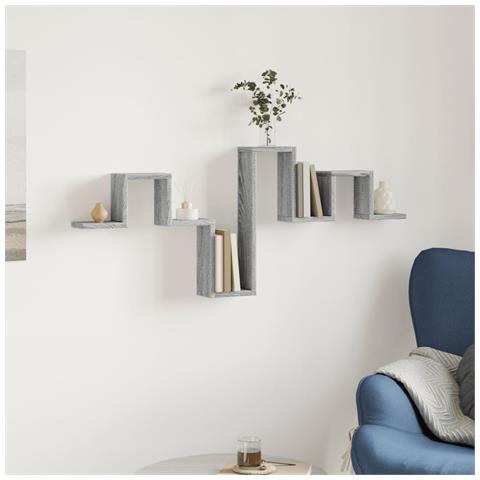 Lusso Casadino - Mensola A Muro Grigio Sonoma 104,5x10x43 Cm Legno Multistrato - Foto 2