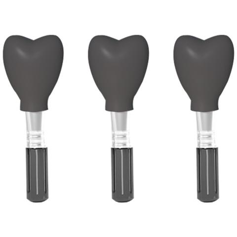 Nuovo Set Di Coperture Protettive Per Pennelli Da Trucco A Forma Di Cuore Black - Foto 1