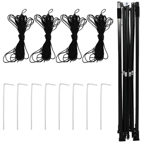 Serra con ingresso e struttura pop-up Verde 580x290x315 cm Acciaio - Foto 9