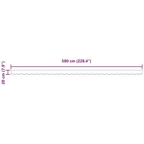 Tenda Valance per struttura 6 m Beige 5,8x0,2 m - Foto 7