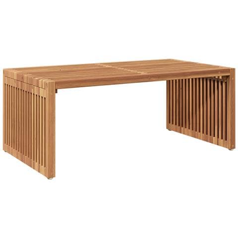 Tavolo Laterale da Giardino 90x49.7x36 cm Legno Massello Teak - Foto 1