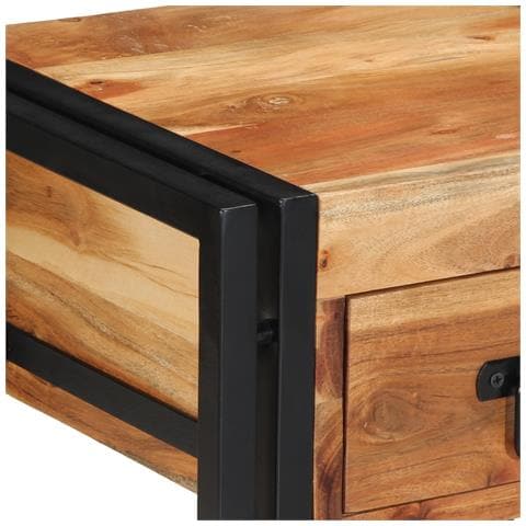 Comodini 2 pezzi 40x35x50 cm Legno massello di acacia - Foto 9