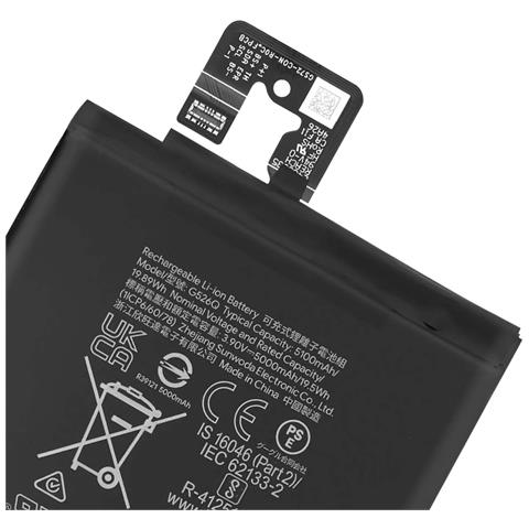 Batteria Di Ricambio 5100mah Per Google Pixel 9a Service Pack G526q, Nero - Foto 2