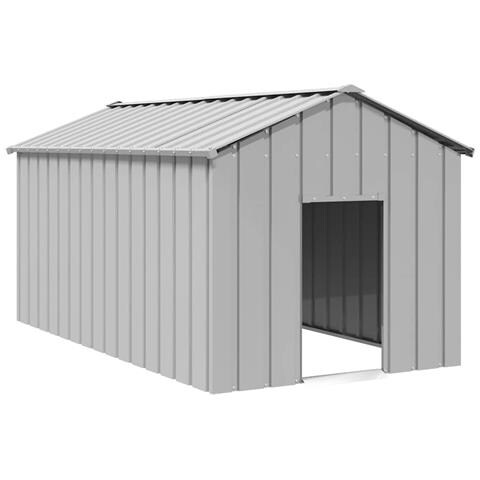 Casetta per Cani con Tetto 114x202x101 cm Acciaio Zincato - Foto 1