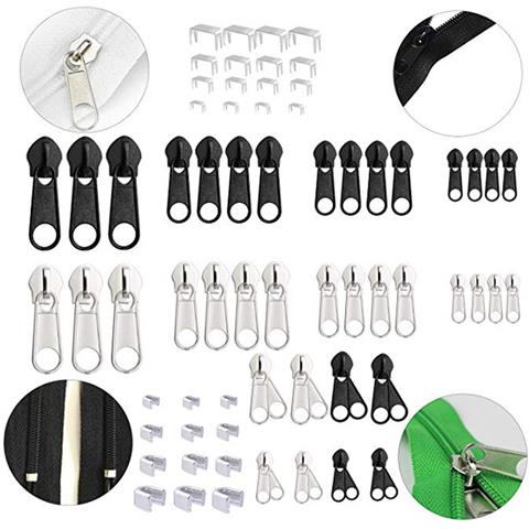 Kit Di Riparazione Per Cerniere In Nylon Da 85 Pezzi, Cursori Di Ricambio Per Cerniere N. 5 - Foto 2