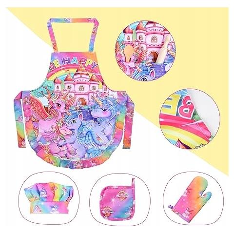 Set Di Accessori Da Cucina Per Bambini 17 Pezzi Motivo Unicorno - Foto 4