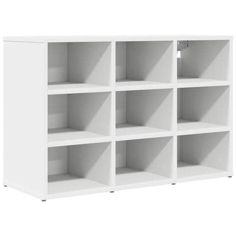 Scarpiera Bianco 77.5 x 30 x 51 cm Legno multistrato - Foto 1