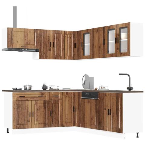 Set Mobili da Cucina 11 pz Porto Legno Antico in Truciolato - Foto 2