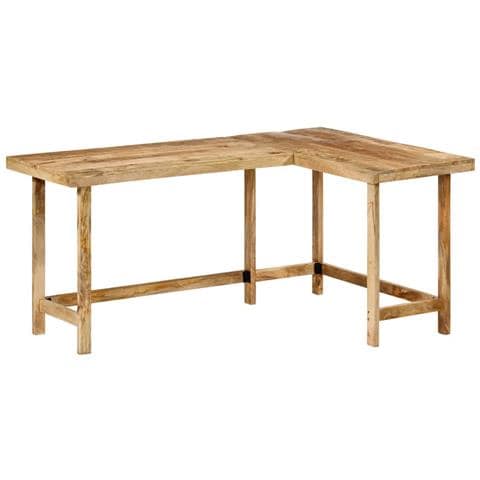 Scrivania 165x110x75 cm in Legno Massello di Mango - Foto 1